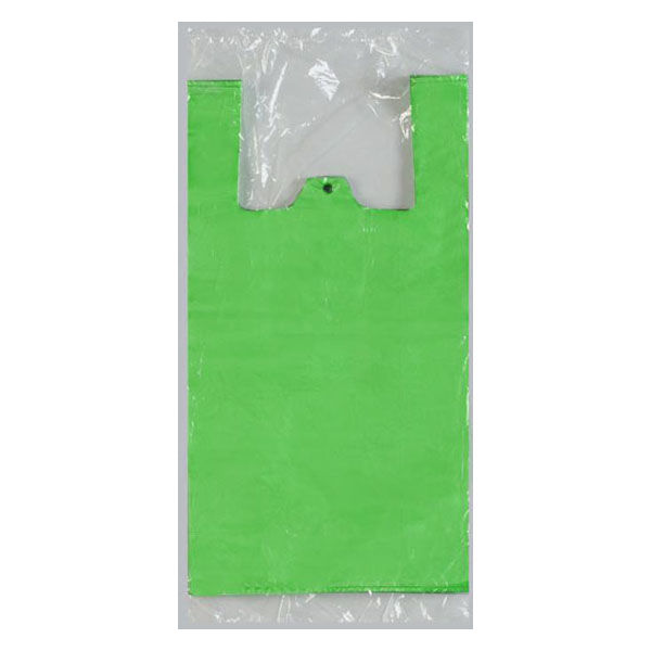 福助工業 レジ袋 イージーバッグNo.45(グリーン) 00354214 1ケース(1000個(100個×10)（直送品）