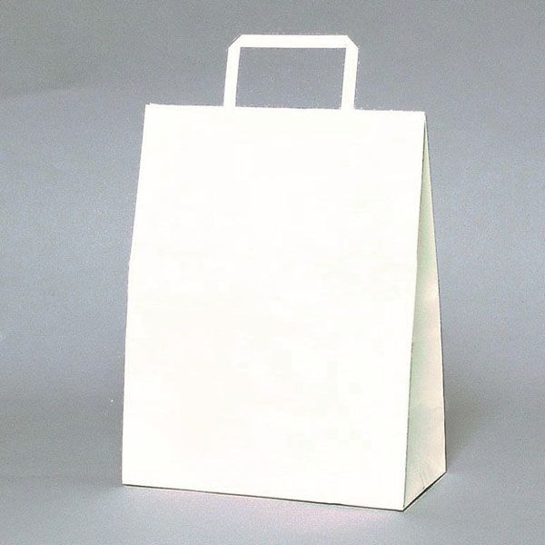 福助工業 紙手提げ袋 ラッピーバッグ S-1 晒無地 00401439 1ケース(300個(50個×6)（直送品）