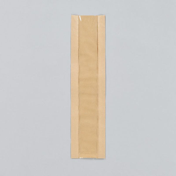 福助工業 パン袋 デリカパック新 フランスパン用 小 未晒無地 00422940 1ケース(800個(50個×16)（直送品）