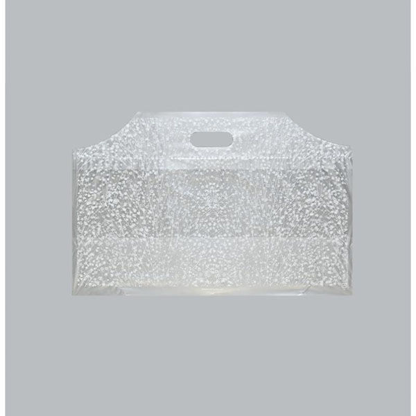 福助工業 ポリ手提げ袋 フラットバッグ M かすみ草 00465790 1ケース(1000個(100個×10)（直送品）