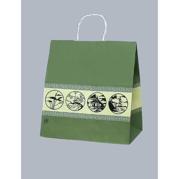 紙手提げ袋 ラッピーバッグ 利休好み 福助工業