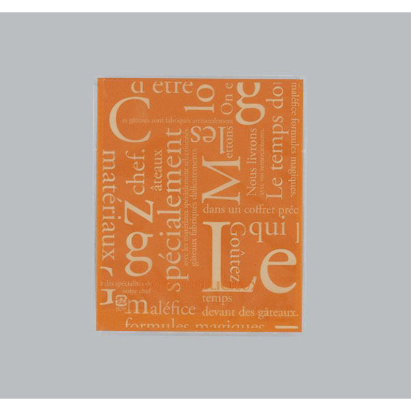 福助工業 製菓向け袋 カマス GT(透明タイプ) No.2 洋柄オレンジ バラ 00548192 1ケース(100個(1個×100)（直送品）