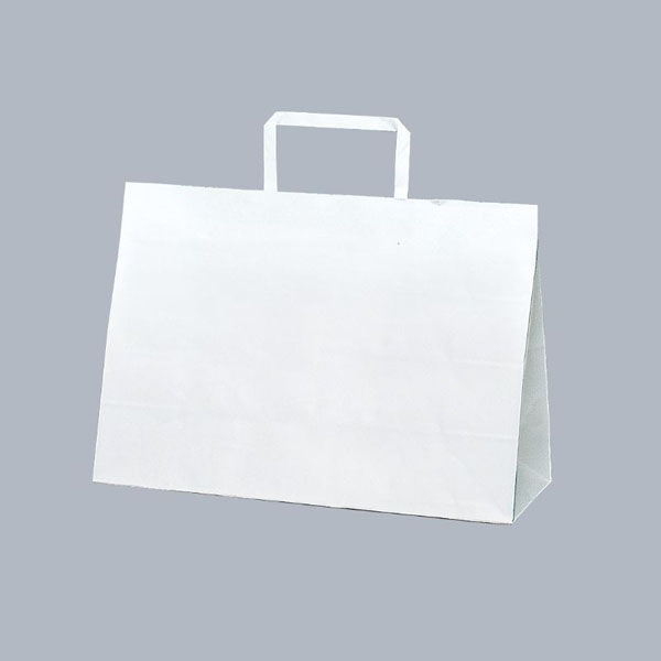 福助工業 紙手提げ袋 ラッピーバッグ No.3-SS 晒無地 00559363 1ケース(300個(50個×6)（直送品）