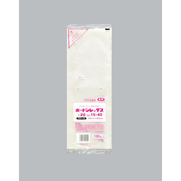 福助工業 青果向け防曇袋 ボードンレックス#20No.15-40 4穴プラ 00571227 1ケース(6000個(1000個×6)（直送品）