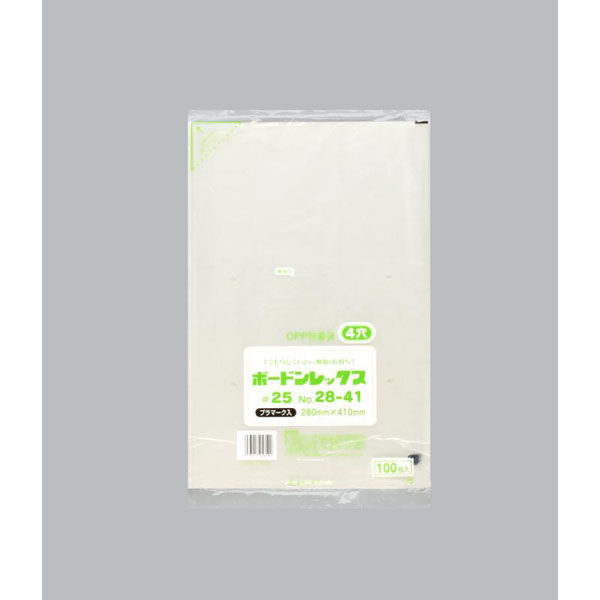 福助工業 青果向け防曇袋 ボードンレックス#25No.28-41 4穴プラ 00583929 1ケース(3000個(1000個×3)（直送品）