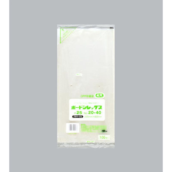 福助工業 青果向け防曇袋 ボードンレックス#25No.20-40 4穴プラ 00609500 1ケース(4000個(1000個×4)（直送品）