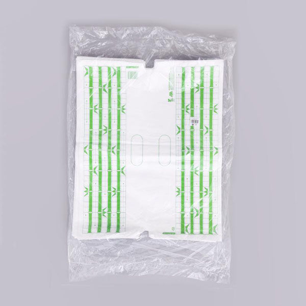 福助工業 バイオマス弁当袋 SKバッグバイオ25 竹 No.75 00672196 1ケース(500個(100個×5)（直送品）