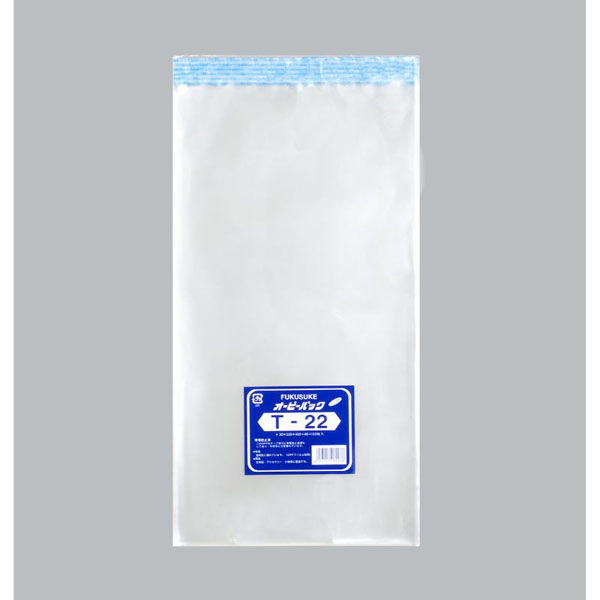 福助工業 テープ有 OPP袋 オーピーパックC T-22 100枚入 00706997 1ケース(20個(1個×20)（直送品）