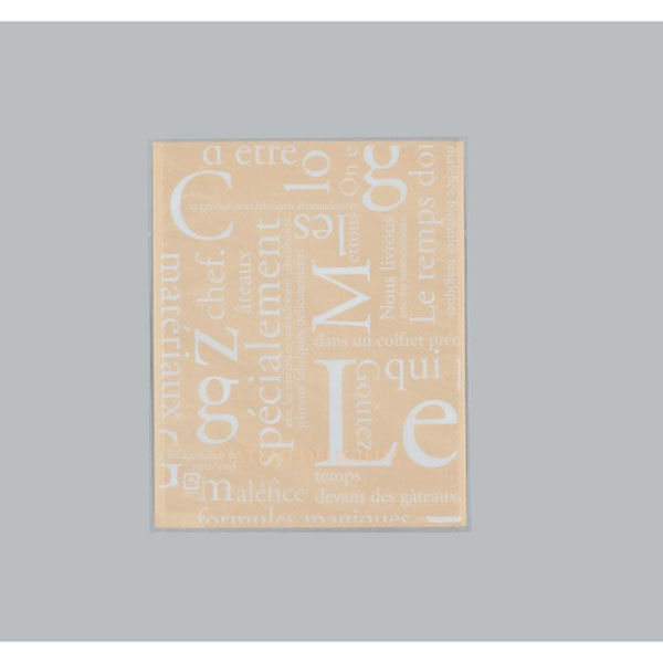 福助工業 製菓向け袋 カマス GT(透明タイプ) No.3 洋柄クリーム 00735771 1ケース(4000個(100個×40)（直送品）