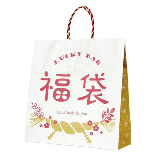 ベルベ 紙手提袋 T-6 しめ飾り 00736613 1ケース(200個(50個×4)（直送品）