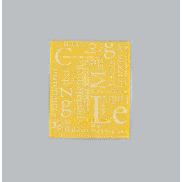 福助工業 製菓向け袋 カマス GT(透明タイプ) No.1 洋柄イエロー バラ 00753796 1ケース(100個(1個×100)（直送品）