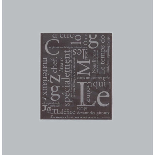 福助工業 製菓向け袋 カマス GT(透明タイプ) No.1 洋柄ブラウン バラ 00753801 1ケース(100個(1個×100)（直送品）