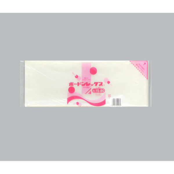 福助工業 青果向け防曇袋 ボードンレックス＃20No.15-80 4穴 00754242 1ケース(3000個(100個×30)（直送品）