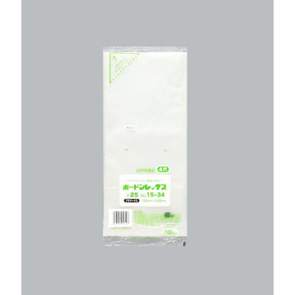 福助工業 青果向け防曇袋 ボードンレックス#25No.15-34 4穴プラ 00754251 1ケース(6000個(100個×60)（直送品）