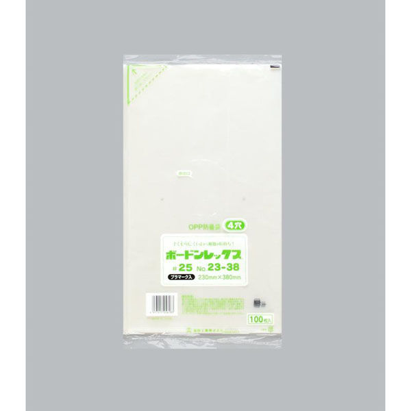 福助工業 青果向け防曇袋 ボードンレックス#25No.23-38 4穴プラ 00754255 1ケース(4000個(100個×40)（直送品）