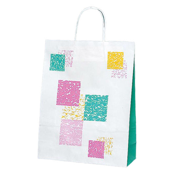 福助工業 紙手提げ袋 ラッピーバッグ No.2 雅 00754272 1ケース(200個(50個×4)（直送品）