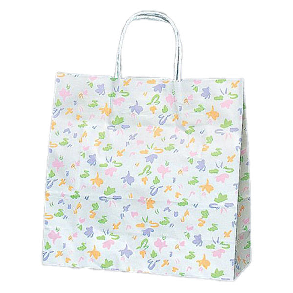 福助工業 紙手提げ袋 ラッピーバッグ No.3 花ふぶき 00754276 1ケース(300個(50個×6)（直送品）