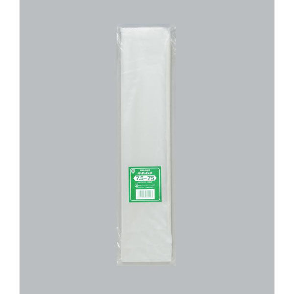 福助工業 テープ無 OPP袋 オーピーパック No.7.5-75 100枚入 00756160 1ケース(10個(1個×10)（直送品）