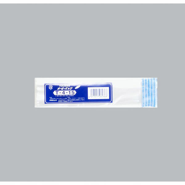 福助工業 テープ有 OPP袋 オーピーパック T-4-15 100枚入 00756163 1ケース(10個(1個×10)（直送品）