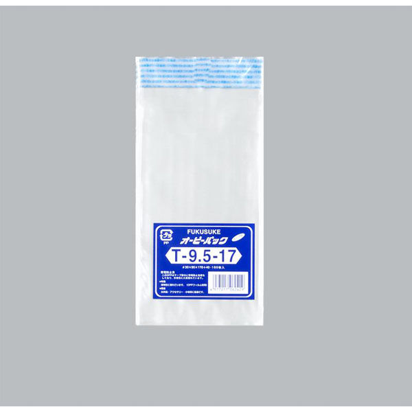 福助工業 テープ有 OPP袋 オーピーパックC T-9.5-17 100枚入 00756319 1ケース(140個(1個×140)（直送品）