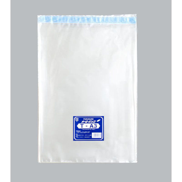 福助工業 テープ有 OPP袋 オーピーパックC T-A3 100枚入 00756322 1ケース(10個(1個×10)（直送品）