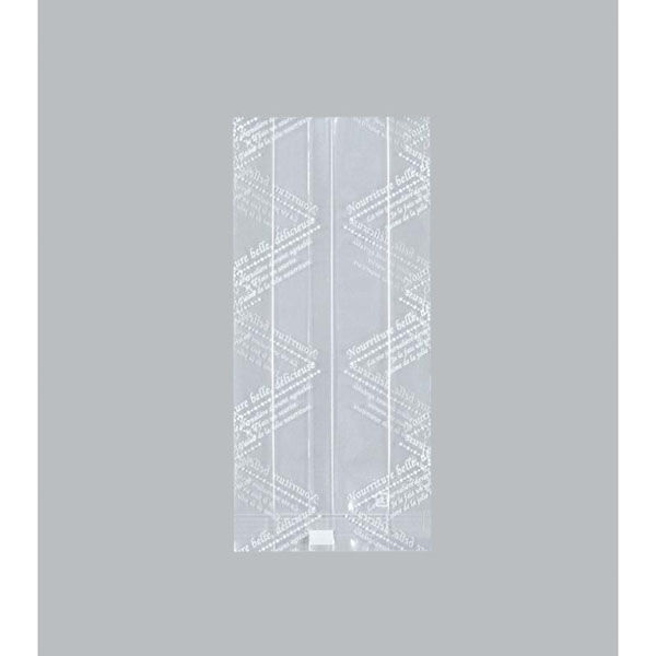 福助工業 合掌袋 合掌ガゼット袋 GT(透明タイプ) No.22パリ白 00756964 1ケース(5000個(100個×50)（直送品）