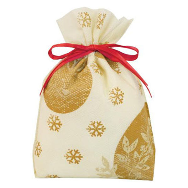 ベルベ ローデンポリ袋 リボン付ギフトバッグ スノークリスタル(アイボリー) 00757088 1ケース(200個(10個×20)（直送品）