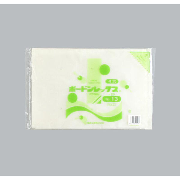 福助工業 青果用袋 ボードンレックス＃25No.13 4穴 00767405 1ケース(3000個(100個×30)（直送品）