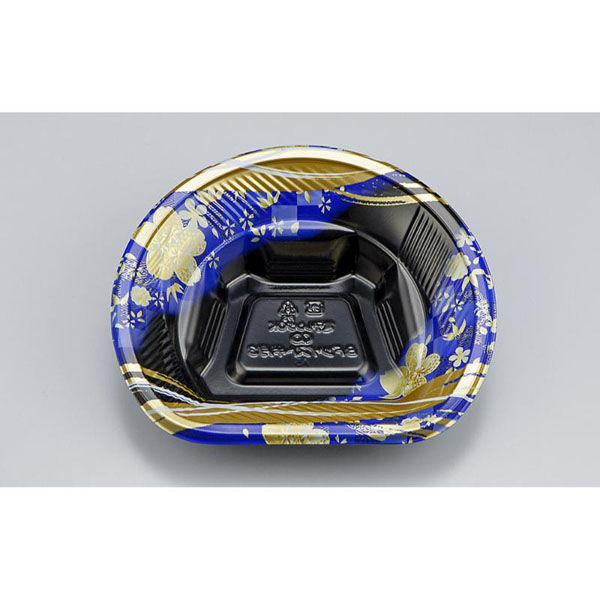 シーピー化成 どんぶり容器 BFツイスト半月3 春菜青 本体 0140703000875 1ケース(1200個(50個（直送品）