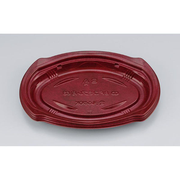 シーピー化成 仕出し弁当容器 BFコモプレ内63 フォンセ赤 本体 014786300A695 1ケース(800個(50個×16)（直送品）