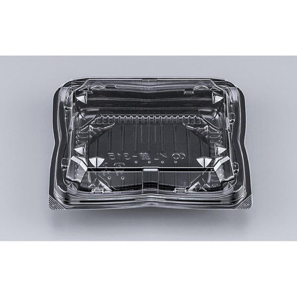 シーピー化成 嵌合フードパック KL華-315黒(N) 0187315000520 1ケース(1600個(50個×32)（直送品）