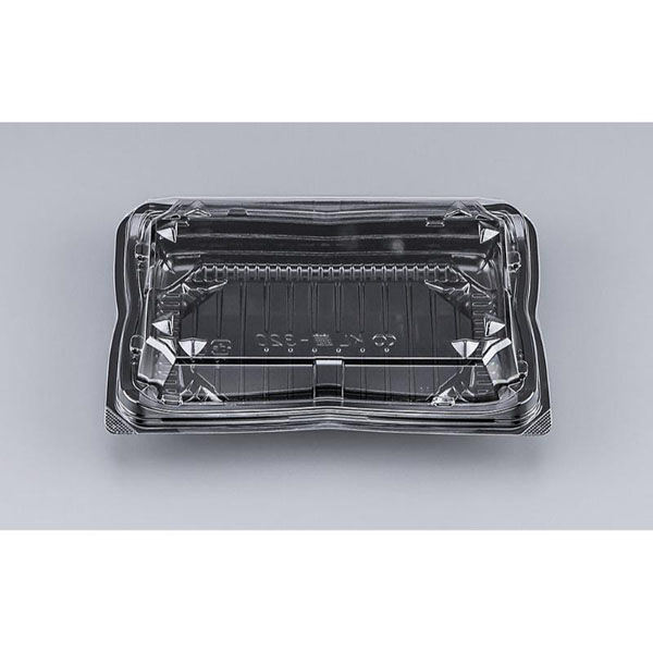 シーピー化成 嵌合フードパック KL華-320黒(N) 0187320000520 1ケース(1200個(50個×24)（直送品）