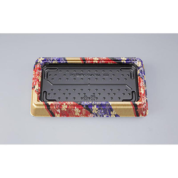 シーピー化成 寿司桶 UFハカマ角桶25 彩華 本体(N) 0196725004495 1ケース(400個(10個×40)（直送品）