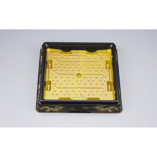 シーピー化成 寿司桶 UFハカマ角桶44 みやこ扇 本体(N) 0196744006065 1ケース(280個(10個×28)（直送品）