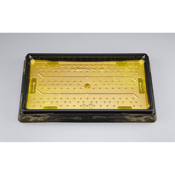 シーピー化成 寿司桶 UFハカマ角桶38 みやこ扇 本体(N) 0196738006065 1ケース(240個(10個×24)（直送品）