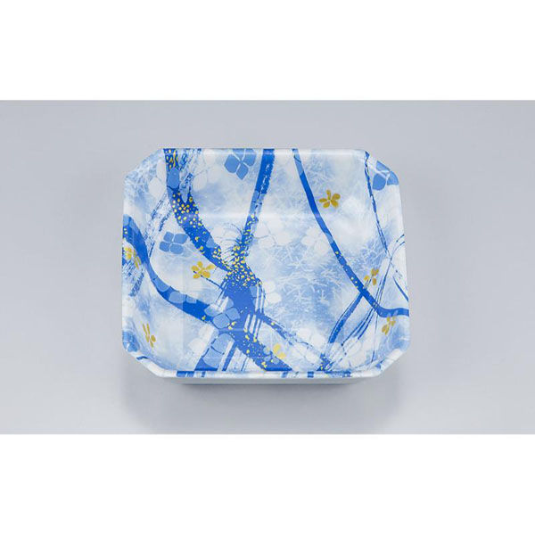 シーピー化成 惣菜容器 V-惣菜25深 よつば青 0216025608620 1ケース(2000個(50個×40)（直送品）