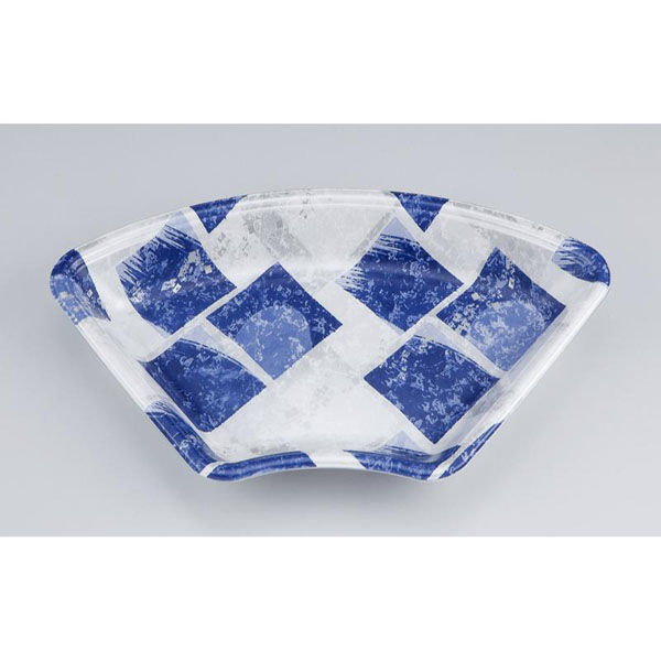 シーピー化成 鮮魚トレー V-扇20 氷角紺 0211320008490 1ケース(600個(50個×12)（直送品）