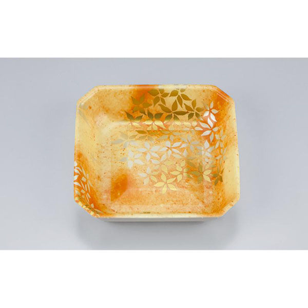 シーピー化成 惣菜容器 V-惣菜25深 花里橙 0216025608610 1ケース(2000個(50個×40)（直送品）