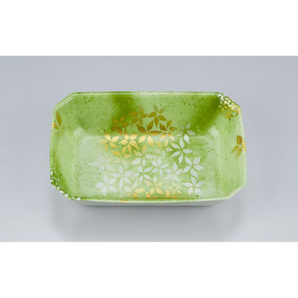 シーピー化成 惣菜容器 V-惣菜32-35 花里緑 0216032358600 1ケース(2000個(50個×40)（直送品）