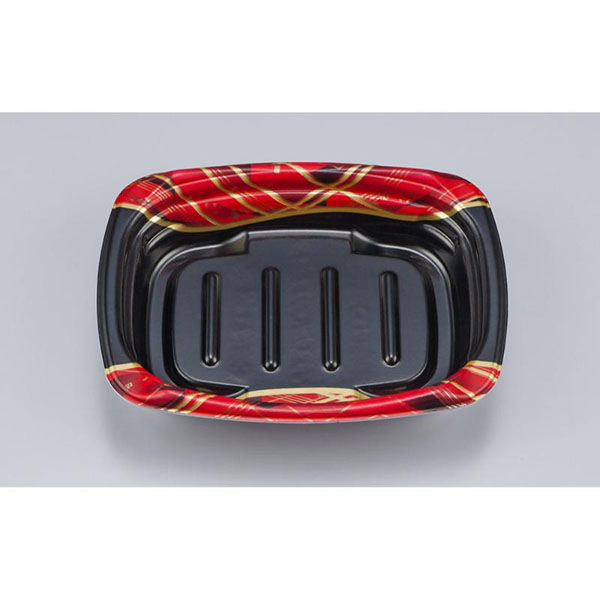 シーピー化成 惣菜容器 TNデリホカ17-13 絹小町赤 本体 0250417107875 1ケース(800個(50個×16)（直送品）