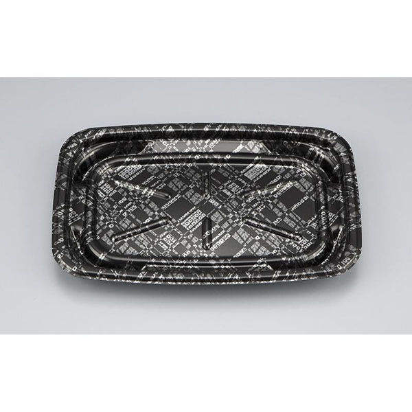 シーピー化成 惣菜容器 TNグリドル2 モダン黒 本体 0256102004815 1ケース(600個(50個×12)（直送品）