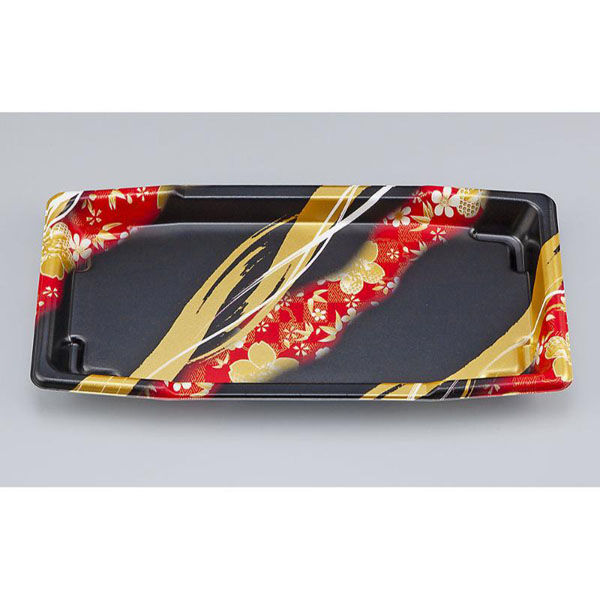 シーピー化成 寿司容器 SF舟12 春菜赤 本体 0271012008145 1ケース(800個(50個×16)（直送品）