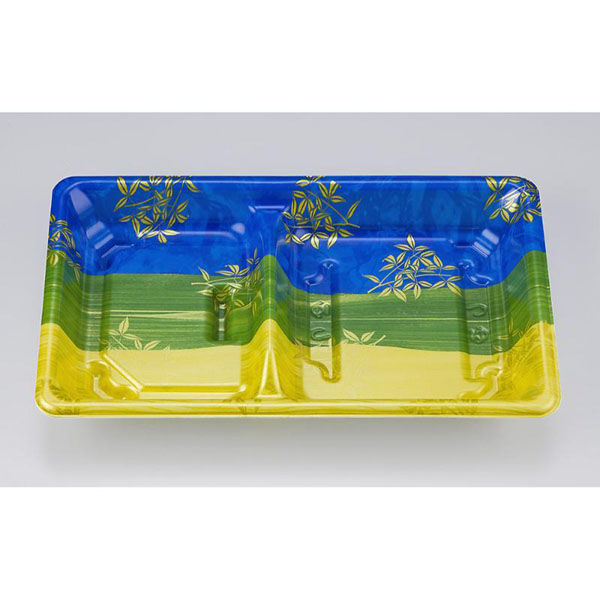 シーピー化成 冷麺容器 SF弁当57 錦上笹 本体 0272705708695 1ケース(600個(50個×12)（直送品）