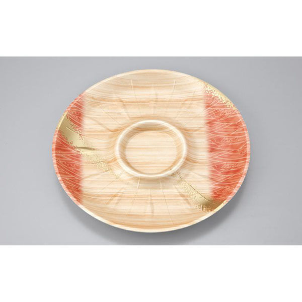 シーピー化成 発泡トレー SF丸皿255 浜唄茶 0273725501250 1ケース(400個(50個×8)（直送品）