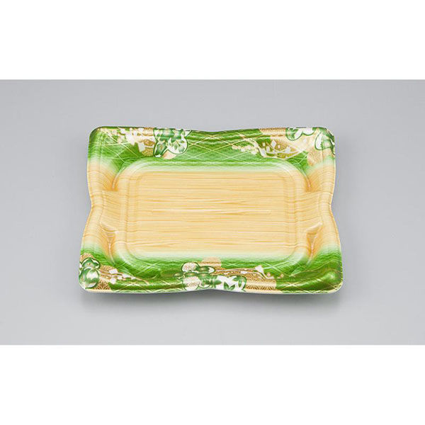 シーピー化成 寿司容器 SF華皿23 小町緑 本体 0275623004675 1ケース(1200個(50個×24)（直送品）