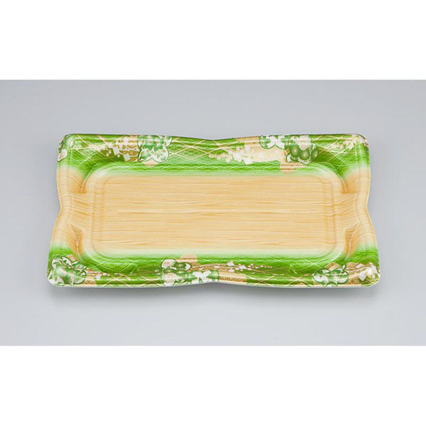 シーピー化成 寿司容器 SF華皿25 小町緑 本体 0275625004675 1ケース(800個(50個×16)（直送品）