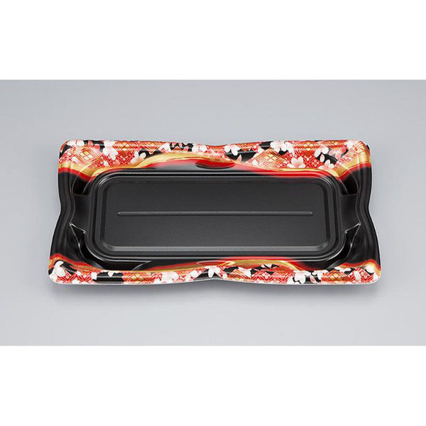 シーピー化成 寿司容器 SF華皿25S 花かざり赤 本体 0275625054635 1ケース(800個(50個×16)（直送品）