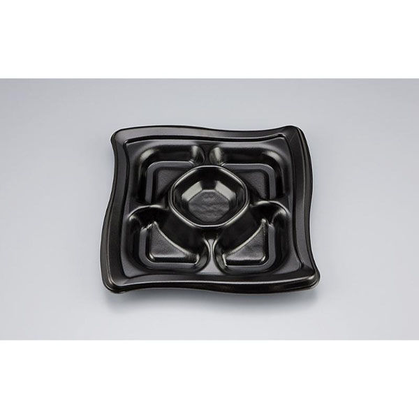 シーピー化成 オードブル容器 SFウイング235-5 黒 本体 0275823550525 1ケース(360個(20個×18)（直送品）