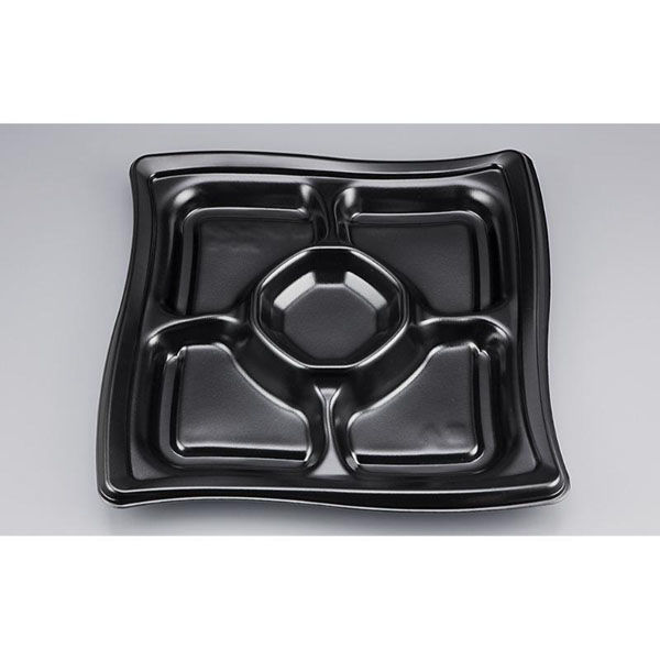 シーピー化成 オードブル容器 SFウイング310-5 黒 本体 0275831050525 1ケース(240個(10個×24)（直送品）