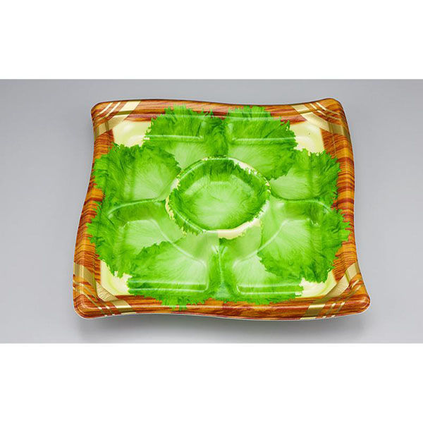 シーピー化成 オードブル容器 SFウイング310-5 ウッドL 本体 0275831056075 1ケース(240個(10個×24)（直送品）